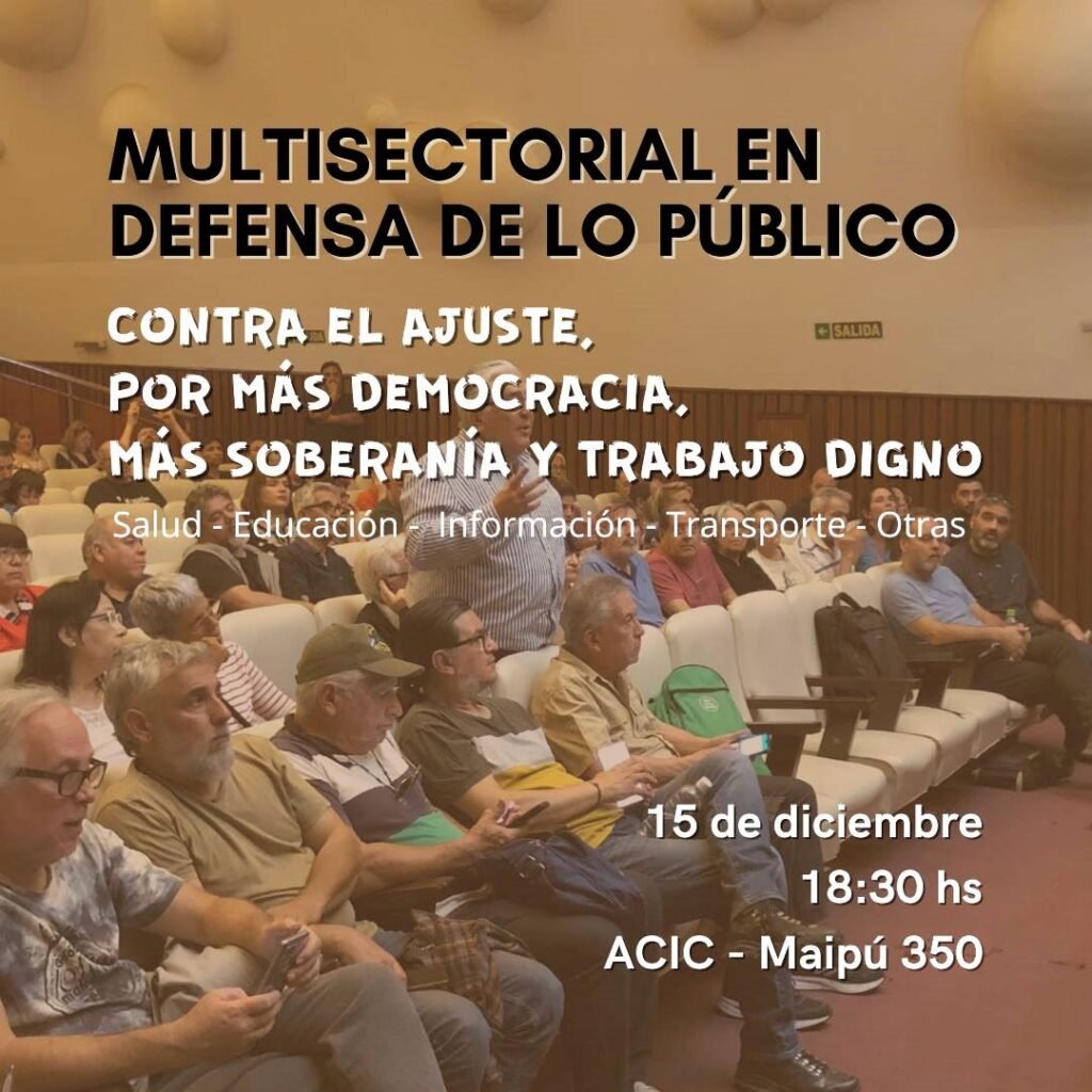 Nueva reunión de la Multisectorial en Defensa de lo Público
